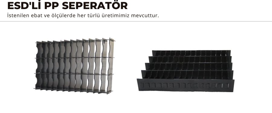 ESD'li PP Seperatör