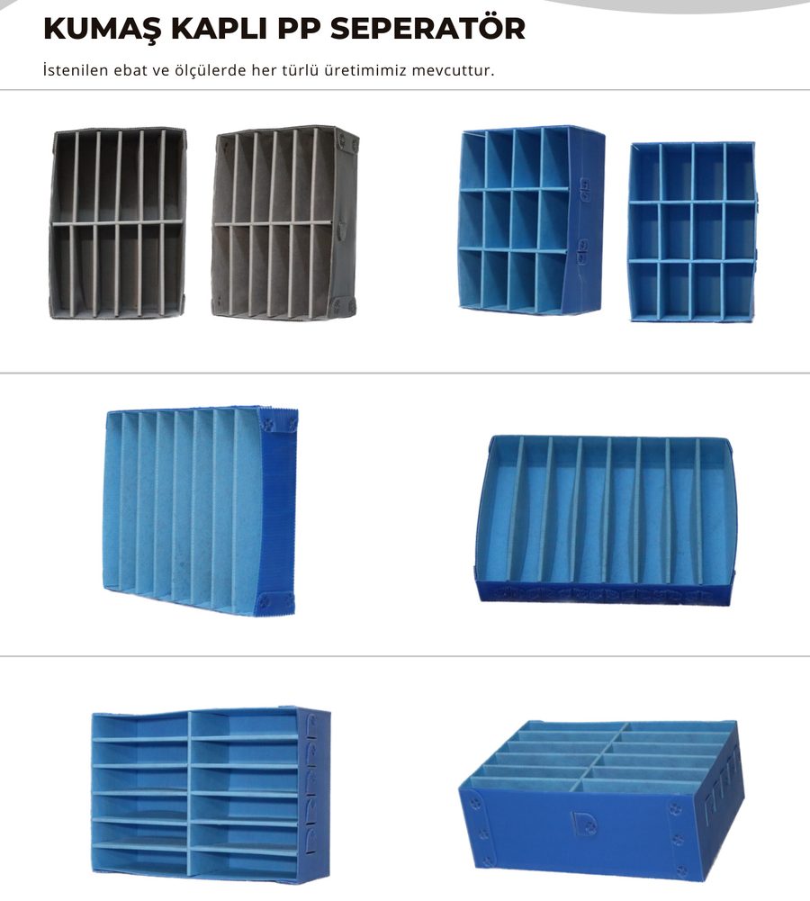 Kumaş Kaplı PP Seperatör